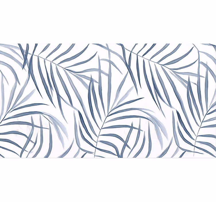 Blind blue delicate leaf design - TenStickers