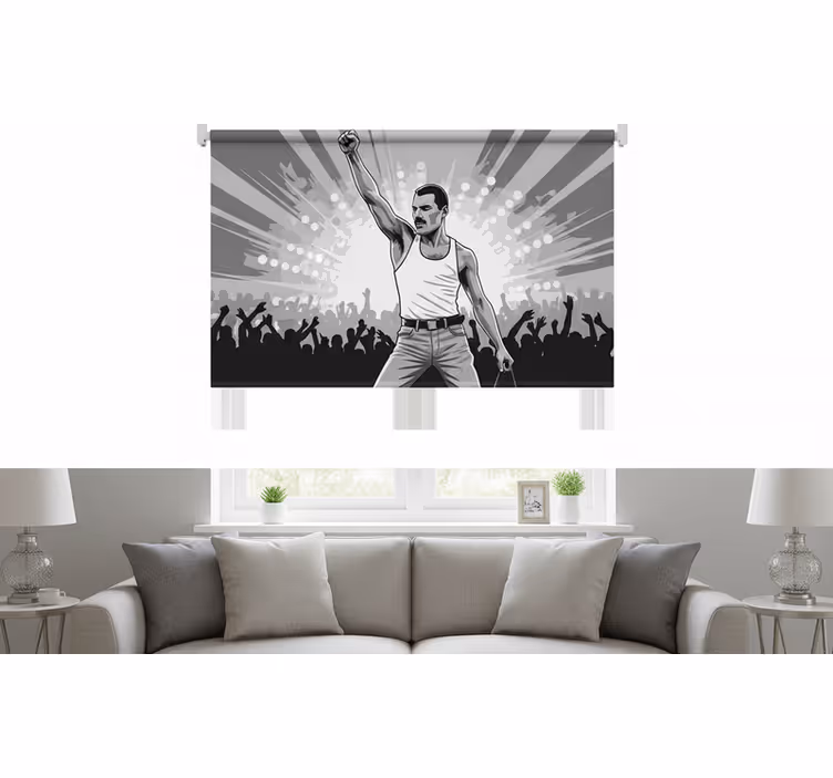 Living room blind freddie at wembley - TenStickers