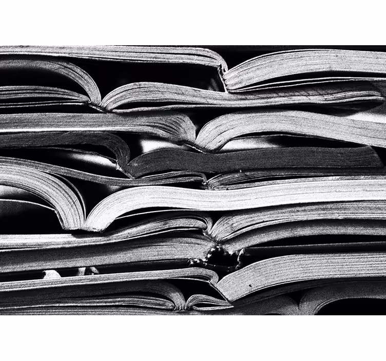 Living room blind open book - TenStickers