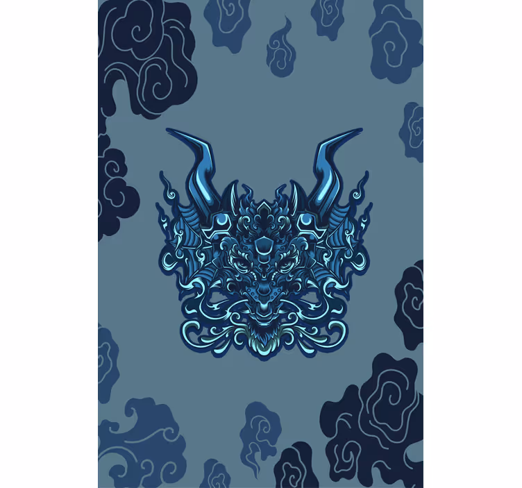 Living room blind mythical dragon - TenStickers