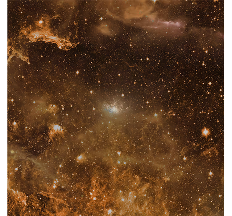 Living room blind mysterious clouds cosmos - TenStickers