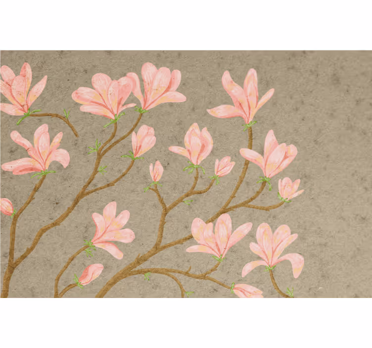 Living room blind in vintage style magnolia - TenStickers