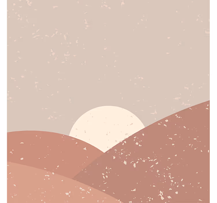 Living room blind wall art at dawn - TenStickers