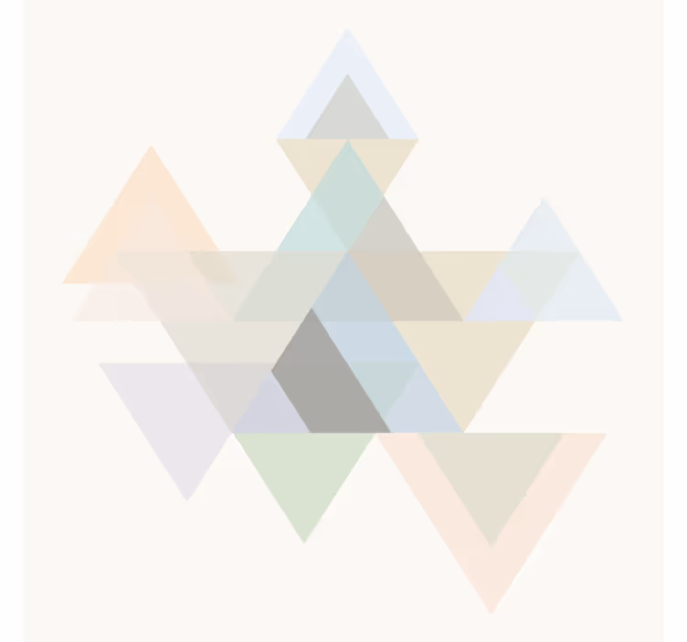 Living room blind colorful triangle decor - TenStickers