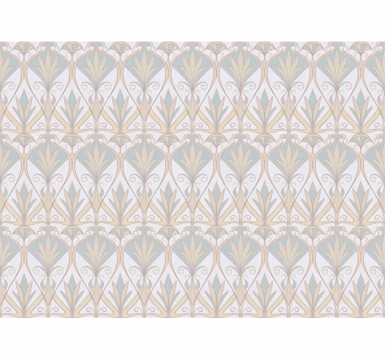 Blind beige botanical retro floral design - TenStickers