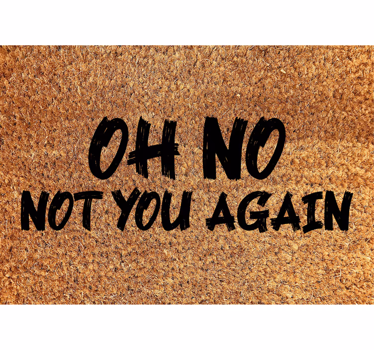 Blind beige oh no not you again - TenStickers