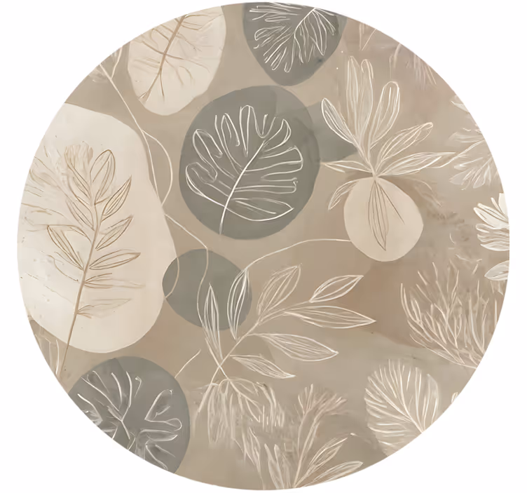 Blind beige neutral botanical design - TenStickers