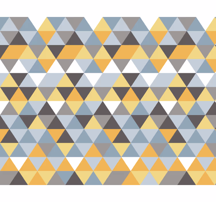 Blind bedroom with scandinavian triangle design - TenStickers