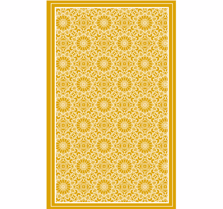 Vintage shape yellow blind bedroom - TenStickers