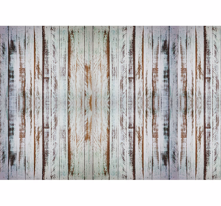 Blind bedroom stripping wood curtains - TenStickers