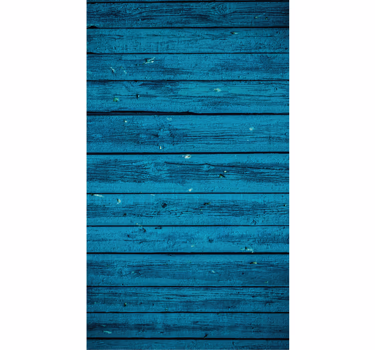 Blind bedroom with blue wood finish - TenStickers