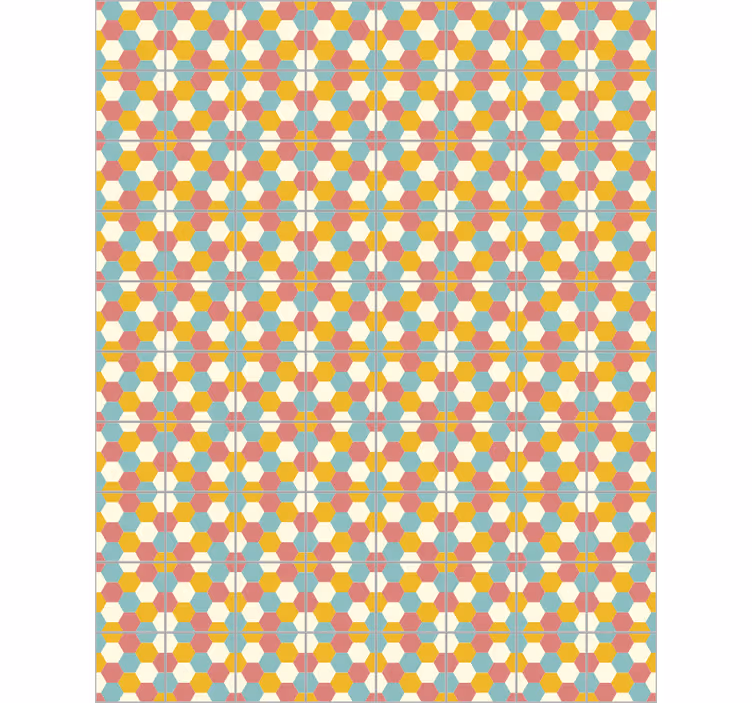 Blind bedroom with geometric pattern design - TenStickers