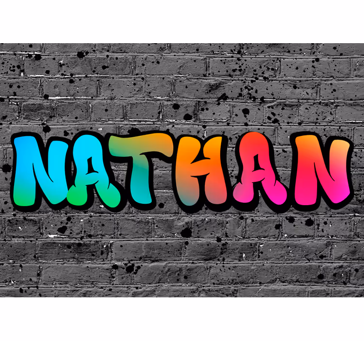 Blind grey rainbow brick design - TenStickers