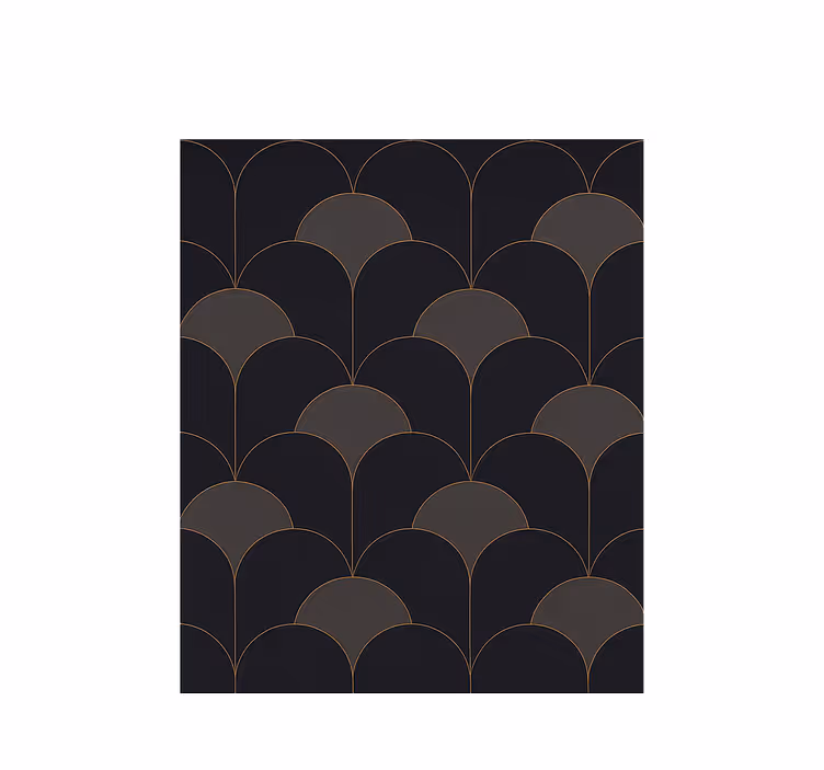 Retro roller blind 1920s arches design - TenStickers