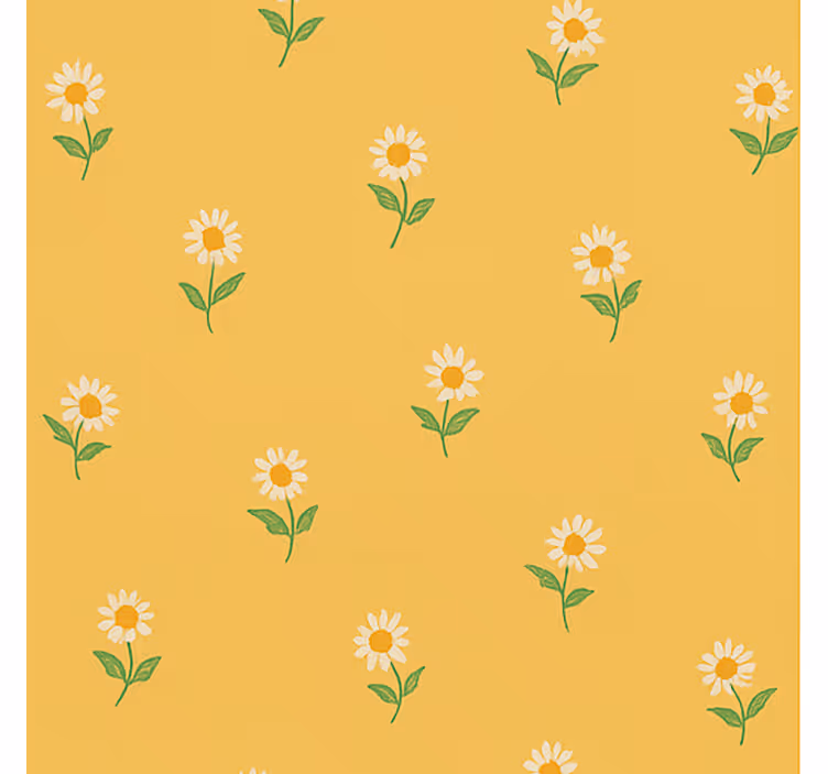 Retro roller blind 1940s daisy nursery design - TenStickers