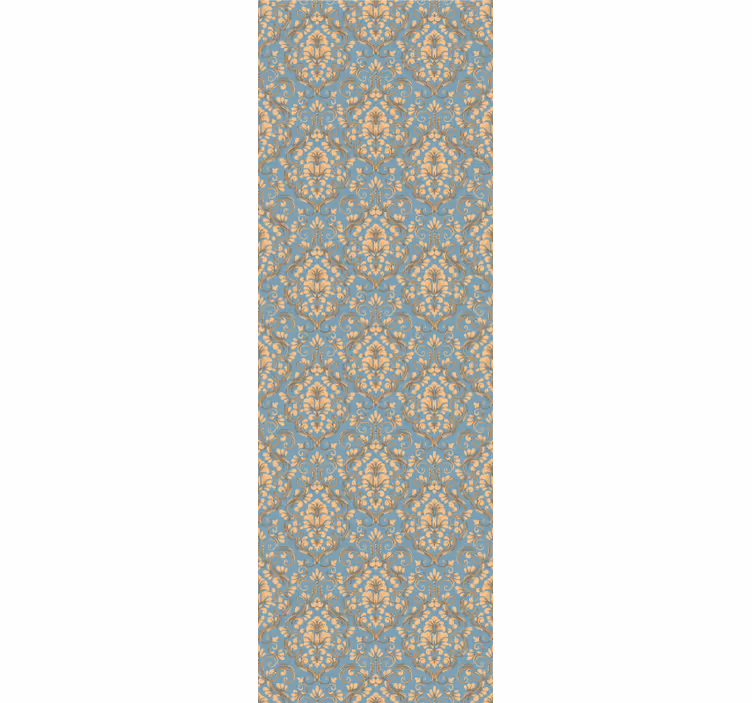 Retro roller blind in ornate floral damask - TenStickers