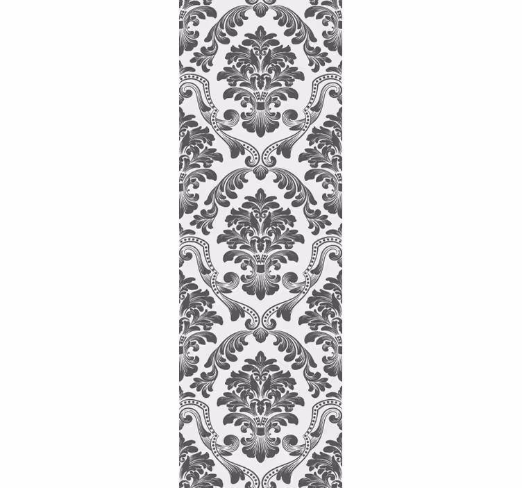 Retro roller blind classic floral design - TenStickers
