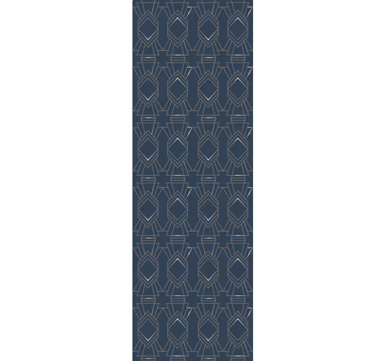 Retro roller blind art deco diamond - TenStickers