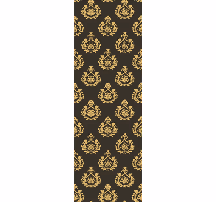 Retro roller blind ornate foliage design - TenStickers