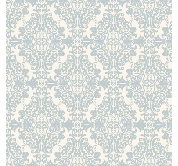Retro roller blind with green pattern - TenStickers