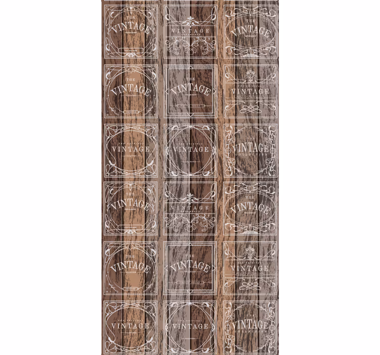 Retro roller blind with stamped barrels design - TenStickers