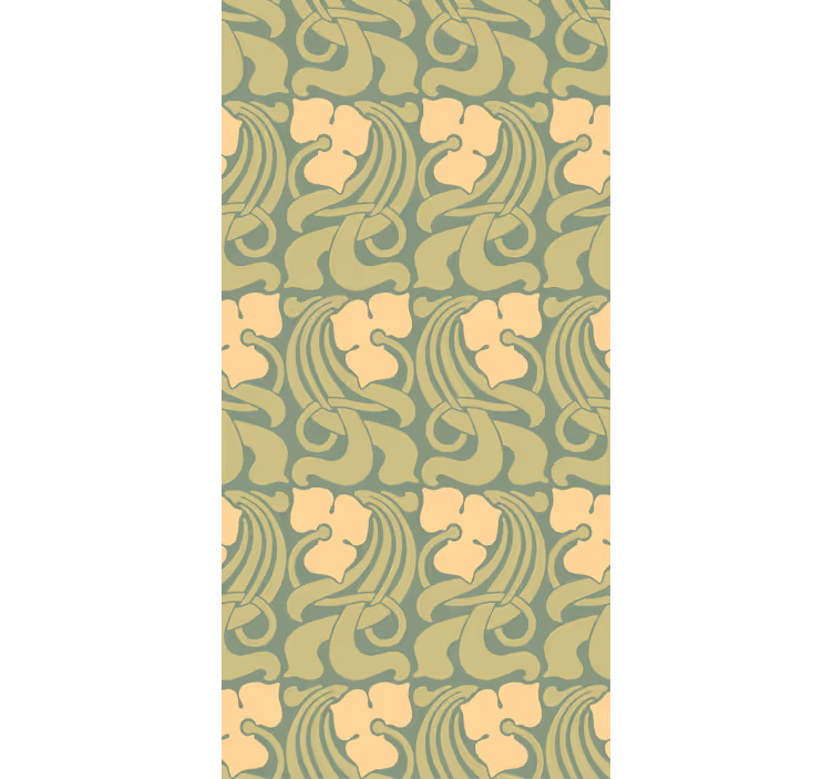 Retro roller blind with art nouveau design - TenStickers