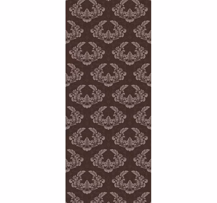 Retro roller blind seamless damask pattern - TenStickers