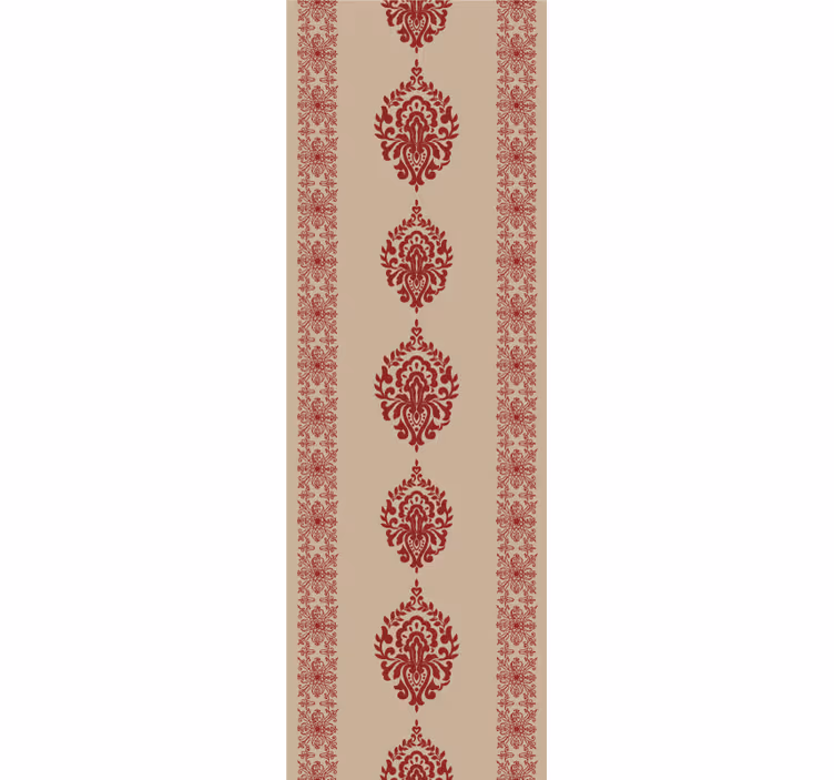 Retro roller blind in french provincial beige floral - TenStickers