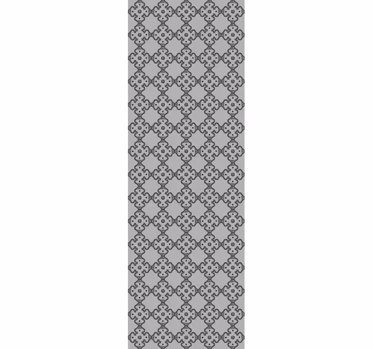 Retro roller blind in grey vintage style - TenStickers