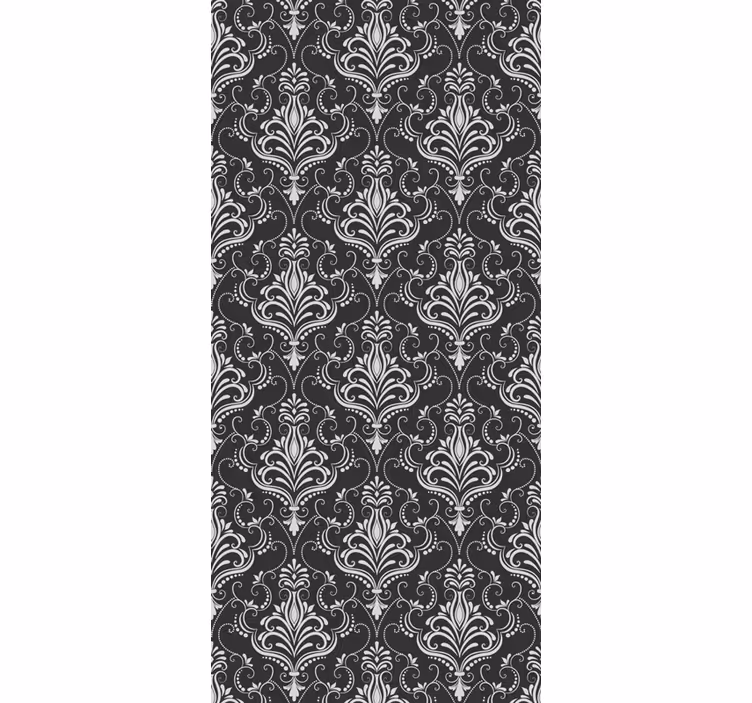 Retro roller blind elegant damask design - TenStickers
