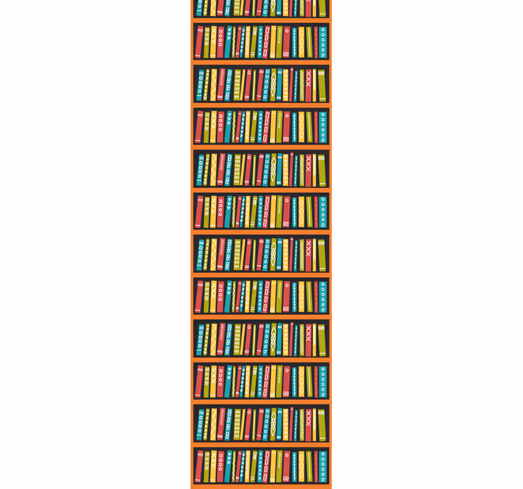 Retro roller blind colorful book collection - TenStickers