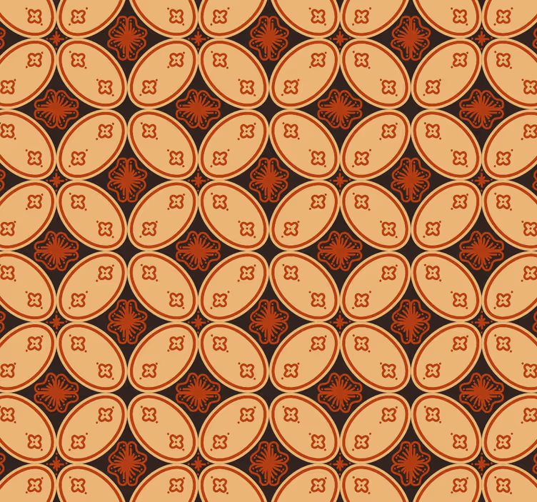 Retro motifs retro roller blind - TenStickers