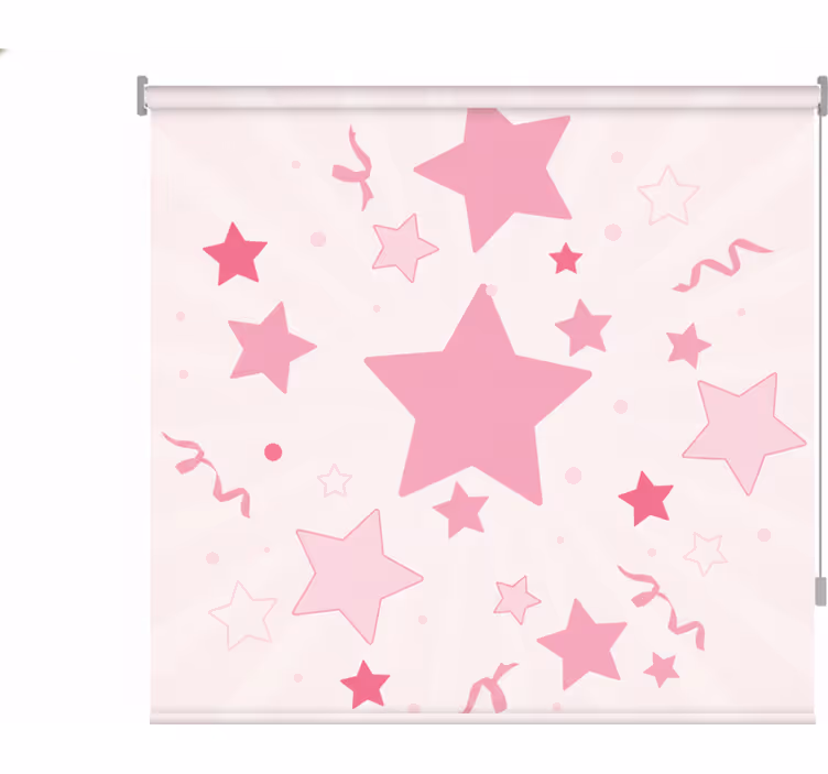 Blind pink large pink stars - TenStickers