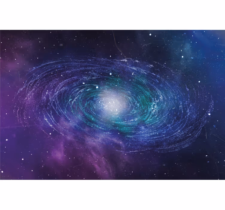 Living room blind of a starry space ring - TenStickers