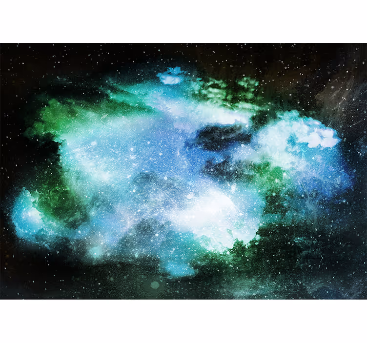 Living room blind very amazing cosmic rain - TenStickers