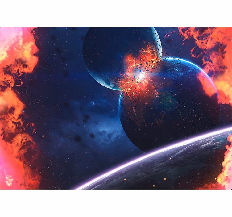 Living room blind cosmic burst - TenStickers