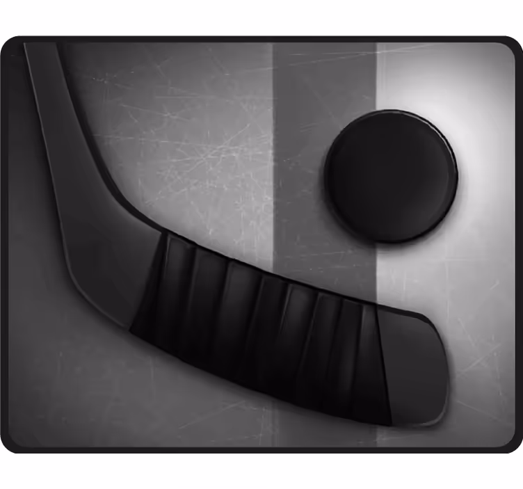 Blind bedroom realistic ice hockey decor - TenStickers