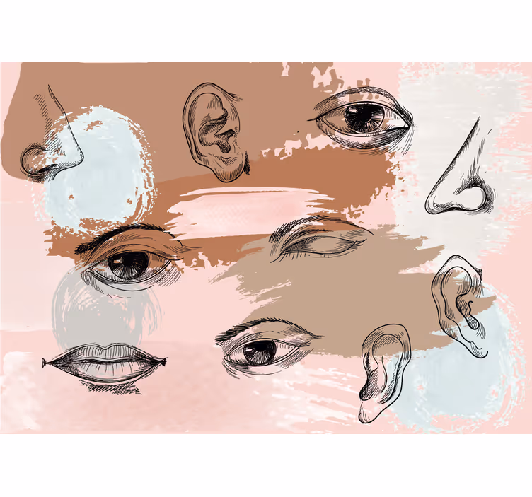 Blind bedroom body details artwork - TenStickers