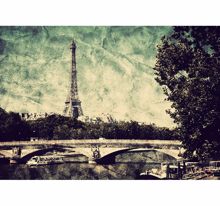 Blind bedroom paris illustration - TenStickers