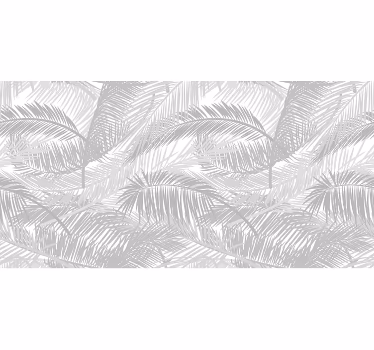 Blind grey tropical gray leaves - TenStickers