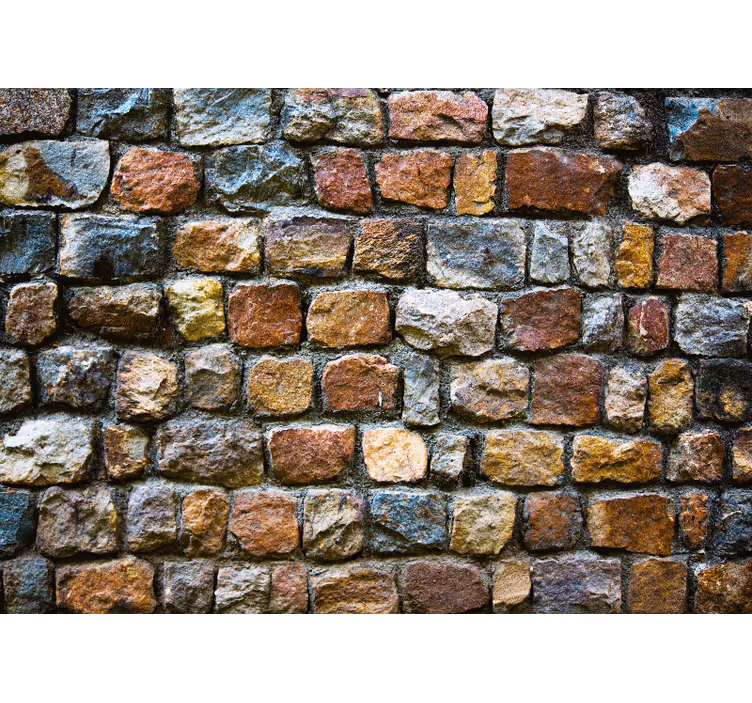 Blind bedroom raw multicoloured stone design - TenStickers