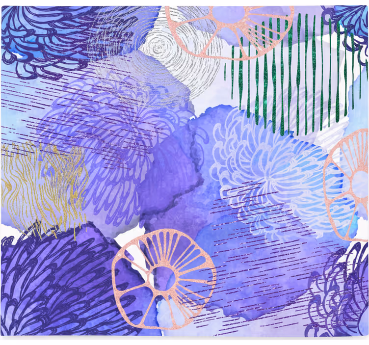Blind bedroom purple abstract background - TenStickers
