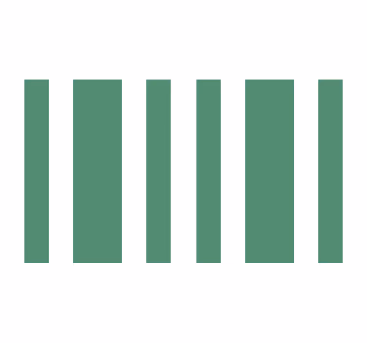 White and pistachio green stripes blind bedroom - TenStickers