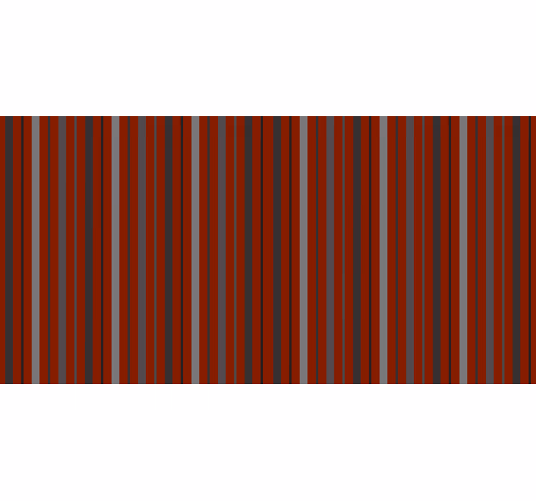 Blind bedroom striped in red and gray - TenStickers