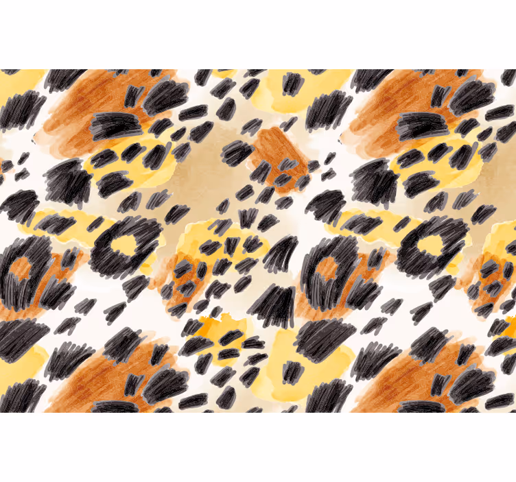 Blind bedroom feline animal print design - TenStickers