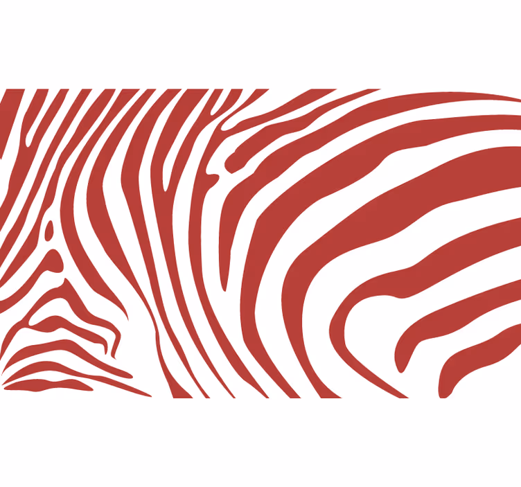 Blind bedroom red zebra stripes - TenStickers