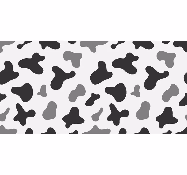 Blind bedroom gray cow spots design - TenStickers