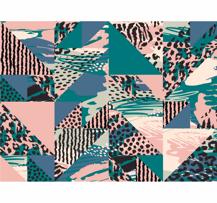 Blind bedroom ethnic leopard tiles - TenStickers