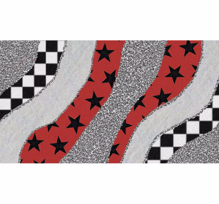 Blind bedroom with varied patterned stripes - TenStickers