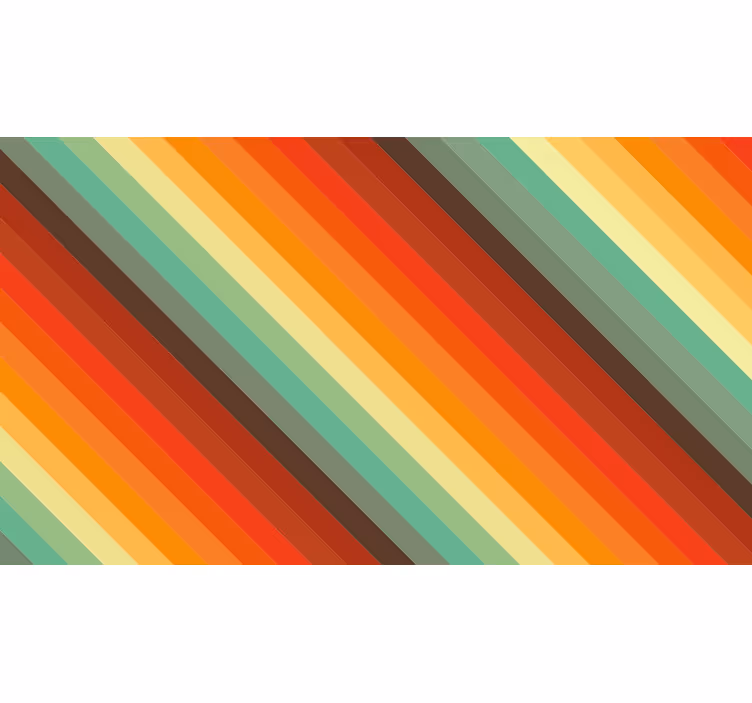 Blind bedroom retro color stripes - TenStickers
